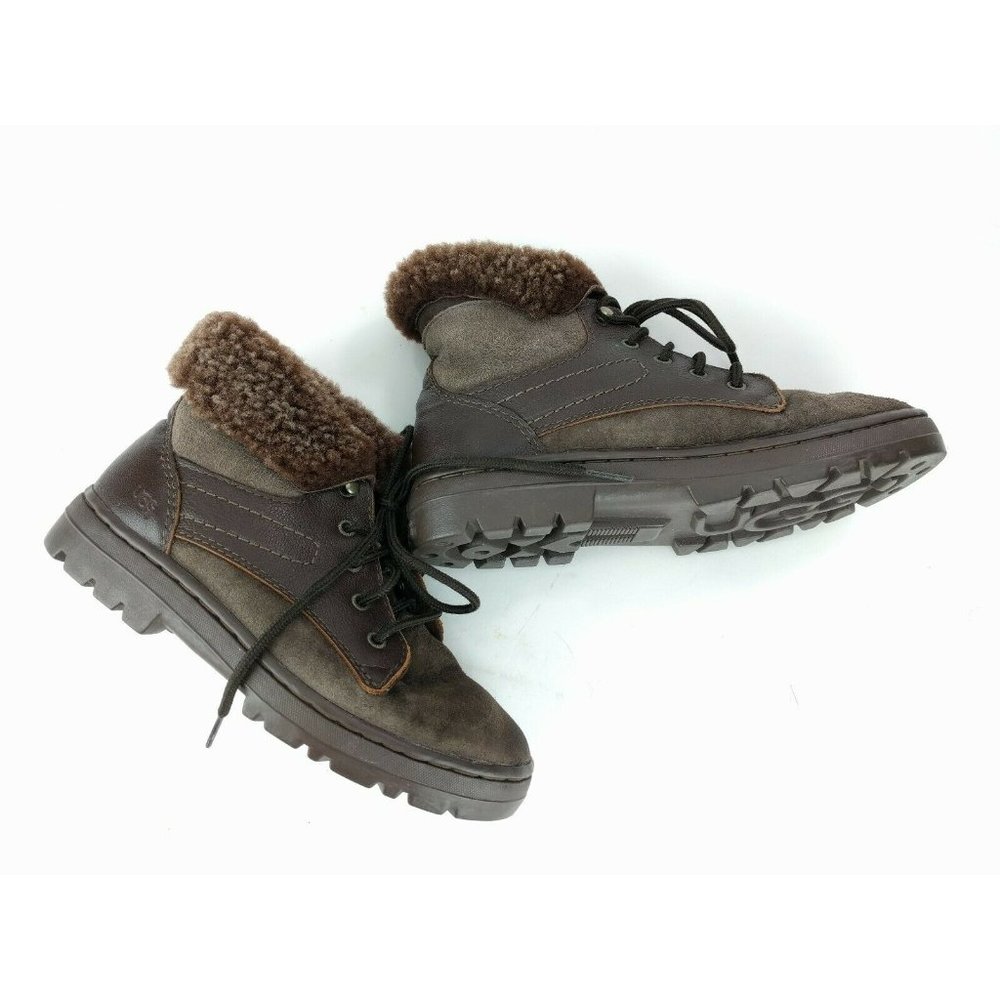 UGG Australia Brown Suede Sheep Skin Ankle Boots 6 - Picture 7 of 11